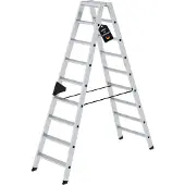 Proregal Stufen-Stehleiter beidseitig begehbar 2x9 Stufen