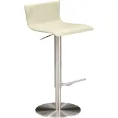 Mayer Barstuhl Sitzmöbel 1225 39,5 x 43 x 72 cm Stahl chrom matt/wollweiß