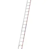 Hymer Sprossenanlegeleiter, 14 Sprossen, Länge 4,11 m, Reichhöhe 4,99 m, Gewicht 7,3 kg