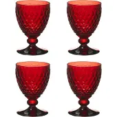 Villeroy & Boch Boston Coloured 4er Set Rotweinglas 200 ml rot Kristallglas