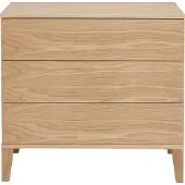 Miliboo - Skandinavische Kommode mit 3 Schubladen aus hellem Holz FREDDY