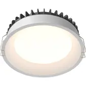 Maytoni Runde Einbauleuchte Weiß IP44 LED 24W Okno für Bad, Dimmbare Farbtemp.