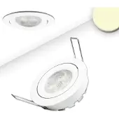 ISOLED LED Einbaustrahler, weiß, 8W, 72°, rund, warmweiß, dimmbar