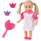 Bayer 93335AJ Funktionspuppe Charlene, interaktive Puppe, mit Schlafaugen, spricht 50 Sätze, 33cm, Zubehör