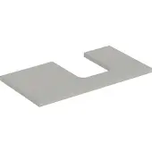 Geberit Waschtisch-Platte One 90x3x47cm, greige/lackiert m, Ausschn re