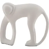 PT Living - Ornament Monkey - Weiß - 17x5x15cm