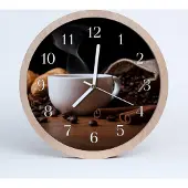 Tulup Holzuhr 20fi cm wanduhr - Kaffee