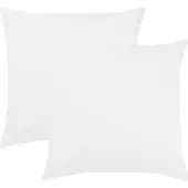 Bettwaren-Shop Single Jersey Kissenbezug Ulm 2er Pack 40x40 cm weiss