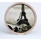 Tulup Holzuhr 20fi cm wanduhr - Paris Stadt