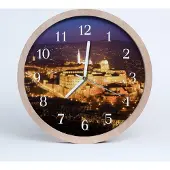 Tulup Holzuhr 30fi cm wanduhr - Stadt Budapest Stadt