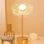 360Home Blume Tischlampe Schlafzimmer Nachttischlampe Nachtlicht warm