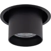 Licht-Erlebnisse Einbaustrahler Metall D: 8.3 cm Schwarz GU10 rund Modern