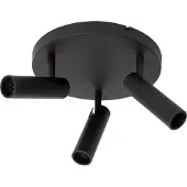 Licht-Erlebnisse Spot Aluminium verstellbar Schwarz GU10 3-flammig Modern Lampe