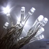 Nipach 20er LED Lichterkette kaltweiß 3er Batteriebetrieb innen BI11573