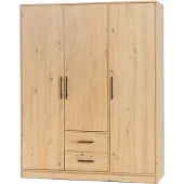 Masseno Drehtürenschrank VANO 150/190/56cm 3-türig Eiche Artisan