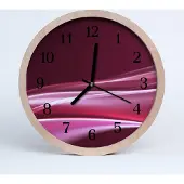 Tulup Holzuhr 30fi cm wanduhr - Kunst abstrakte Linien