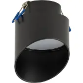 Licht-Erlebnisse Einbaustrahler Aluminium GX53 Schwarz rund