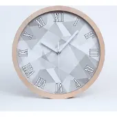 Tulup Holzuhr 30fi cm wanduhr - weiße Spitzen - Abstraktion Hintergrund