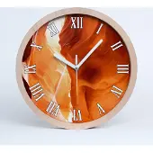 Tulup Holzuhr 30fi cm wanduhr - weiße Spitzen - Schlucht