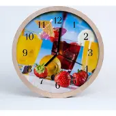 Tulup Holzuhr 20fi cm wanduhr - Cocktail