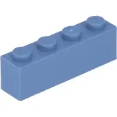 LEGO 100 Stück 3010 Stein Brick 1x4 Part Basic Steine 100 Sandblau