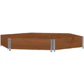 vidaXL Paletten-Aufsatzrahmen Braun 160x160 cm Massivholz Kiefer