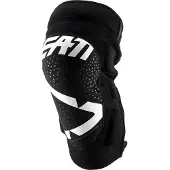 Leatt 3DF 5.0 Zip Weiß Motocross Knieprotektoren Größe S-M
