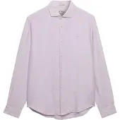 Superdry für Herren. M4011103A Hemd Riviera Leinen flieder (XL), Lässig, Langarm