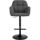 CLP Barhocker Natoma Stoff schwarz dunkelgrau