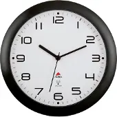 Alba Funkwanduhr "HORNEWRC N" schwarz Durchmesser: 300 mm