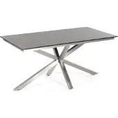 SonnenPartner Gartentisch Base-Spectra diagonal 160x90 cm Edelstahl Tischsystem
