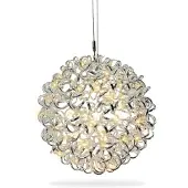 Gartenpirat Aluminium-Drahtkugelkugel 30 cm mit 80 LED warmweiß Timer-Funktion stilvolle Beleuchtung