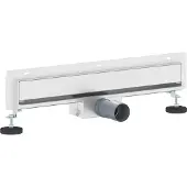 vidaXL Wandmontierter Duschablauf Silber 50 cm Edelstahl 304