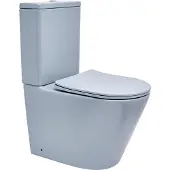Siko SAT Infinitio Stand-Kombi-WC spülrandlos inkl. WC-Sitz Absenkautomatik, Blau matt