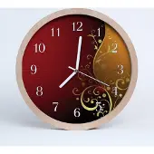 Tulup Holzuhr 30fi cm wanduhr - Abstrakte Kunst