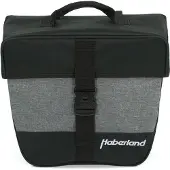 Haberland Einzeltasche 12 5l Einsteiger schwarz/silber - praktische Gepäckträ....