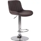 CLP Barhocker Lentini Kunstleder chrom braun