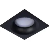 Licht-Erlebnisse Bodeneinbaustrahler Aluminium GU10 IP44 8,5 cm breit Schwarz eckig Modern