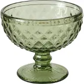 Boltze Eisbecher aus Glas, grün, 250 ml