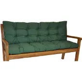 Rattani Bankauflage Kissen / Polster für Gartenbank / Bankkissen 120 cm dunkelgrün
