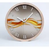 Tulup Holzuhr 20fi cm wanduhr - weiße Spitzen - abstrakcjaale
