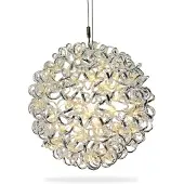 Gartenpirat Aluminium-Drahtkugelkugel 40 cm mit 200 LED warmweiß Timer-Funktion stilvolle Beleuchtung