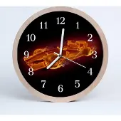 Tulup Holzuhr 30fi cm wanduhr - Stadtauto