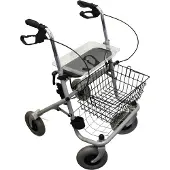 Trendmobil Rollator PlusStandardrollator mit Gitter, Farbe silber
