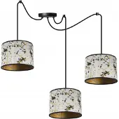 Light11 HOME Spinnen Pendelleuchte Gold – Moderne Hängelampe mit Lampenschirm Deckenleuchte Design