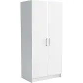 Masseno Drehtürenschrank PINELLO 81/177/52cm 2-türig Schlafzimmer Schrank Kleiderschrank Weiß