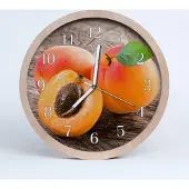 Tulup Holzuhr 20fi cm wanduhr - Aprikose Obst