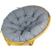 Rattani Polster für Papasansessel , Ersatzpolster Papasan D 120 cm , Fb. grau / blau