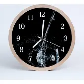 Tulup Holzuhr 30fi cm wanduhr - Wasser