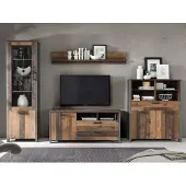 Möbelando Wohnwand Anbauwand Schrankwand TV-Wand Mediawand Wohnzimmerwand "Celon I"